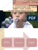 Behavioral Intervention For Young Children With Autism)