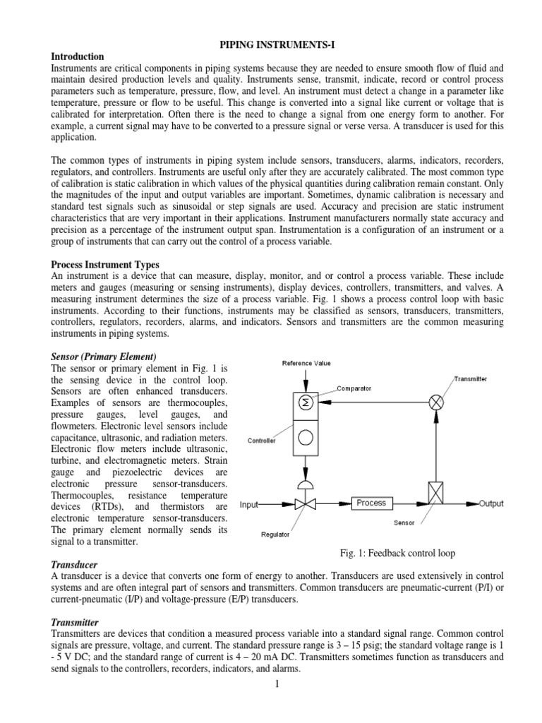Unit7-Piping Instruments1 | PDF | Ph | Flow Measurement