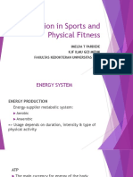 Nutrition in Sports and Physical Fitness