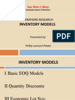 W7 Inventory Control & Management