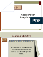 W9-10 Cost Behavior  Analysis and Use