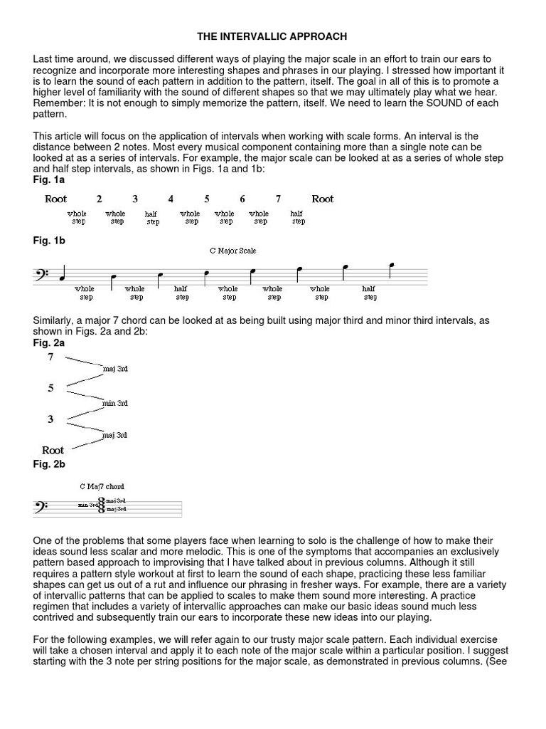 Mastering Intervallic Patterns in Music | PDF | Scale (Music ...