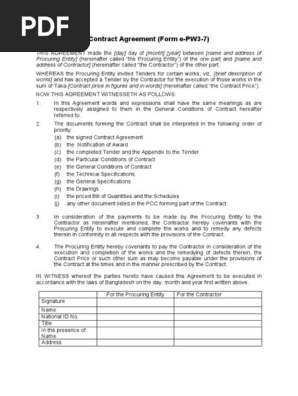 Contract Agreement