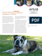 The Use of Punishment For Behavior Modification in Animals PDF