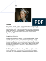 Leonhard Euler Lectura Tercer Corte