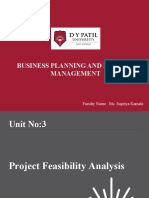 Business Planning and Project Management: Faculty Name: Ms. Supriya Kamale