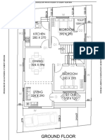 Ground Floor 788 SQ - FT: Kitchen 285 X 270 Bedroom 390 X 290