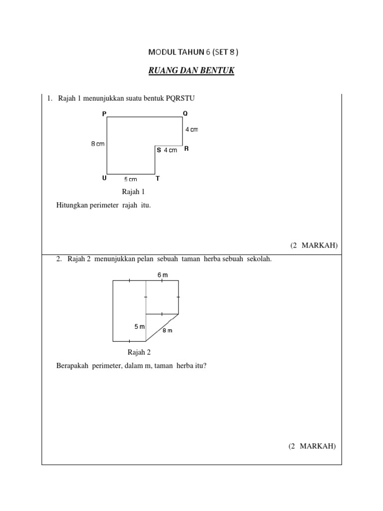 Latihan Mt Tahun 6 Pdf