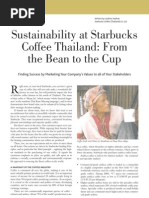 Sustainability at Starbucks Coffee Thailand