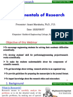 Fundamentals of Ressearch