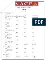 CET Math Limits Test Paper