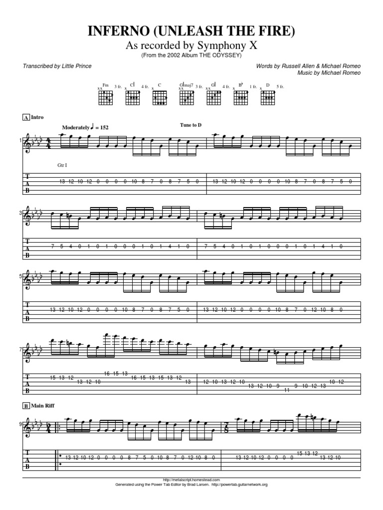 シンフォニーX スコア アート・デザイン・音楽 symphony x best band