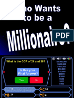 Who Wants To Be A Millionaire - Math GCF