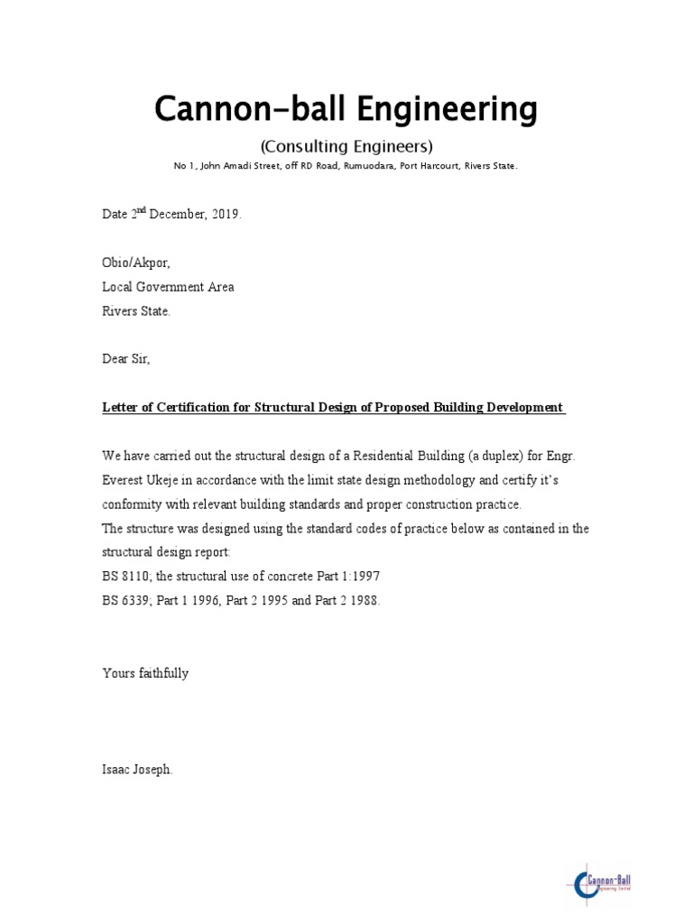 Cannon-Ball Engineering: (Consulting Engineers) | PDF | Engineer ...