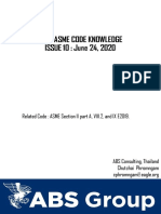 Issue 10 Quiz-Asme Code Knowledge