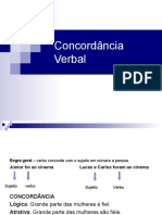 Concordância Verbal