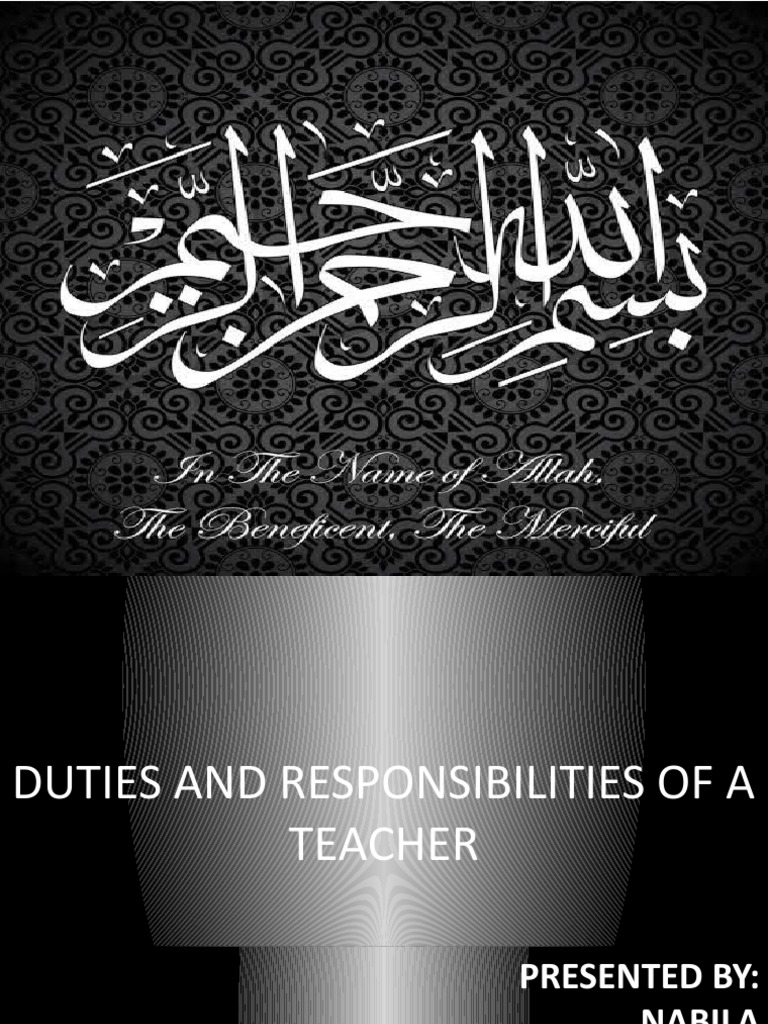 Teacher Duties and Responsibilities | PDF | Teachers | Teaching