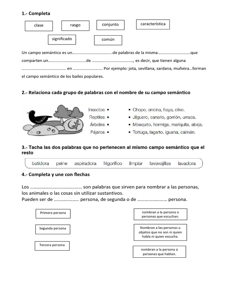 Ejercicios de Lengua 5 Primaria | PDF | Artes del Lenguaje y Comunicación