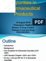 ICH Q3D Guideline Elemental Impurities Drug Products