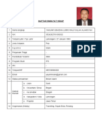 Format DAFTAR RIWAYAT HIDUP