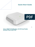 Quick Start Guide: Cisco Wap150 Wireless-Ac/N Dual Radio Access Point With Poe