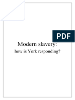 Modern Slavery:: How Is York Responding?