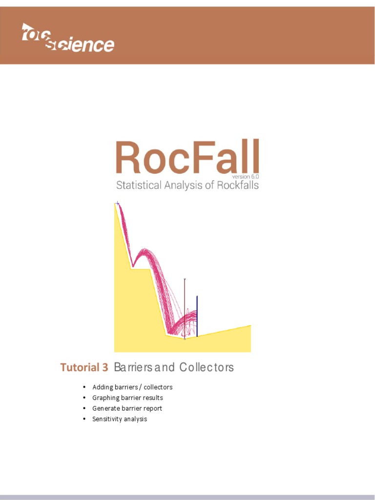 RocFall Tutorial: Barriers & Collectors | PDF | Sensitivity Analysis ...