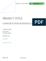 Project Title: Construction Business Case