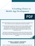 Python A Leading Choice in Mobile App Development