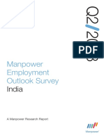 Manpower Employment Outlook Survey: India