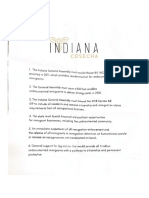 Indiana COSECHA List of Local Demands