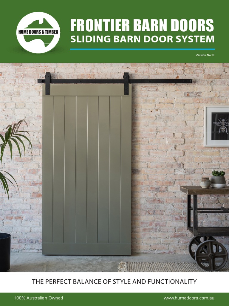 Hume Doors Frontier Barn Door Systems | PDF | Door | Screw
