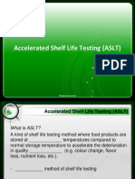 Accelerated Shelf Life Testing (ASLT) - AY1819 - Student