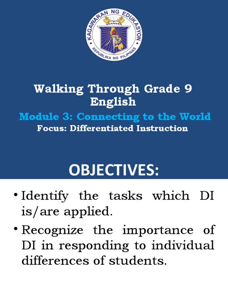 Grade 9 English: Differentiated Instruction | PDF | Differentiated ...