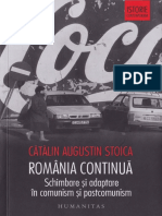 (Istorie contemporana) Cătălin Augustin Stoica - România continuă. Schimbare și adaptare în comunism și postcomunism-Humanitas (2018).pdf