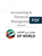 Accounting & Financial Management: Finance Report