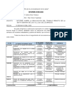 Informe de Arte y Cultura 6ta Semana 15 de Mayo