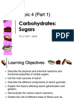 Topic 4 (Part 1) : Carbohydrates: Sugars
