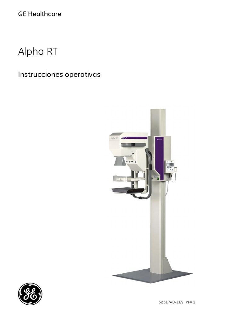 Alpha RT Instrucciones Operativas Rev 1 PDF | PDF | Rayo X | Frecuencia ...