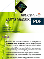 Isoenzyme - Lactate Dehydrogenase: By, Ishaque P K Biochemistry Pondicherry University