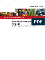 Non-Destructive Testing of Steel Forgings: BSI Standards Publication