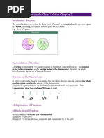 Fractions and Decimals Class 7 Notes