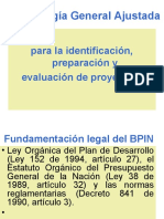 Metodología General Ajustada BPIN