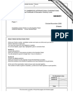 University of Cambridge International Examinations General Certificate of Education Ordinary Level Agriculture