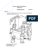 Don Bosco School Term Test 1 English