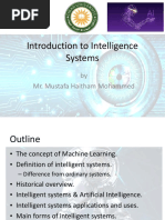 Introduction To Intelligence Systems