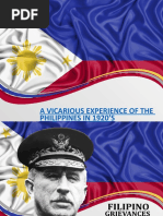 A Vicarious Experience of The Philippines in 1920'S