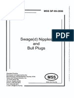 Mss sp952006 Swaged Nipples and Bull Plugs