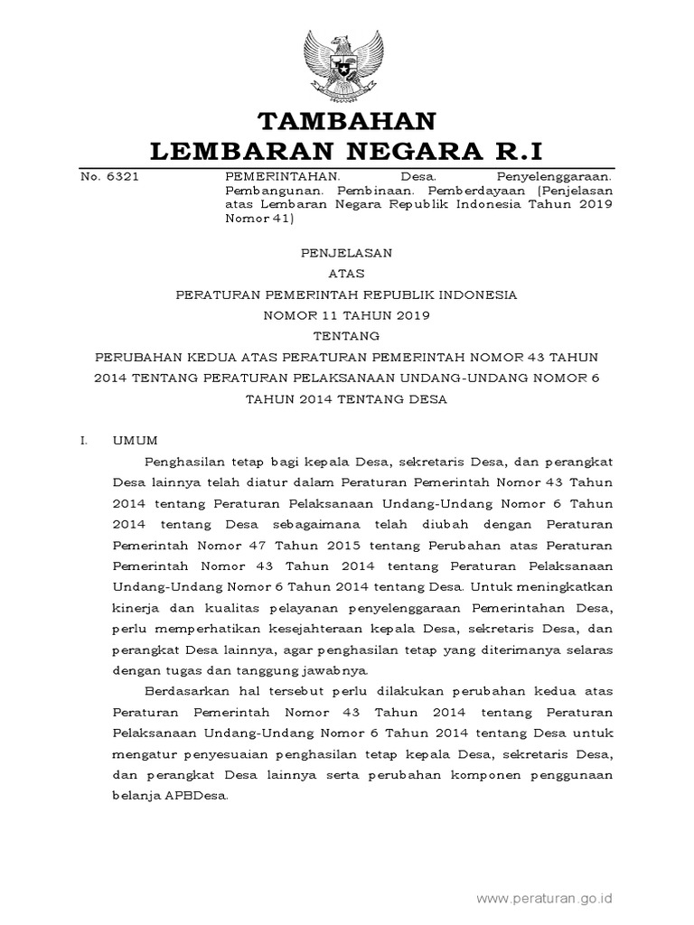 Pp Nomor 11 Tahun 2019 Lampiran Pdf
