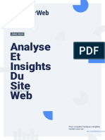 Analyse Et Insights Du Site Web - June 2020